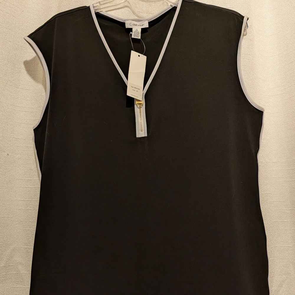 Calvin Klein Women's Black Sleeveless Top